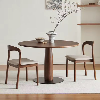 Nordic Vintage Solid Wood Round Dining Table
