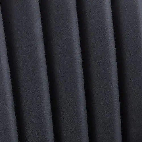 Set of 2 Mid-Century Black Faux Leather Dining Chairs
