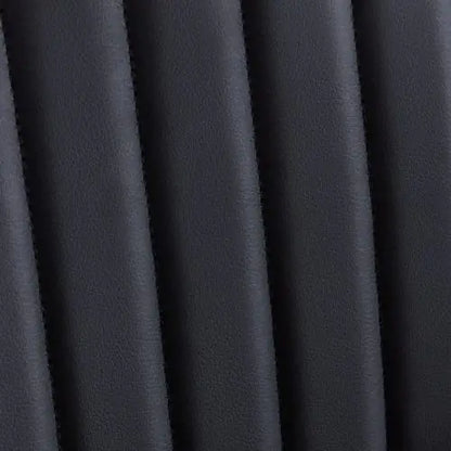 Set of 2 Mid Century Dining Chairs, Black Faux Leather Dining Chairs