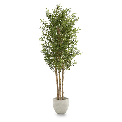 5.9FT Artificial Olive Tree – Faux Indoor Olive Plant