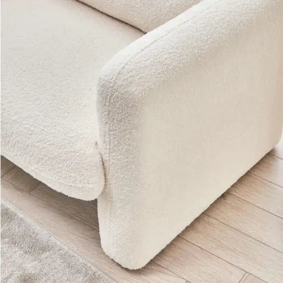 34" Modern Cashmere Fabric Single Sofa with Pillows