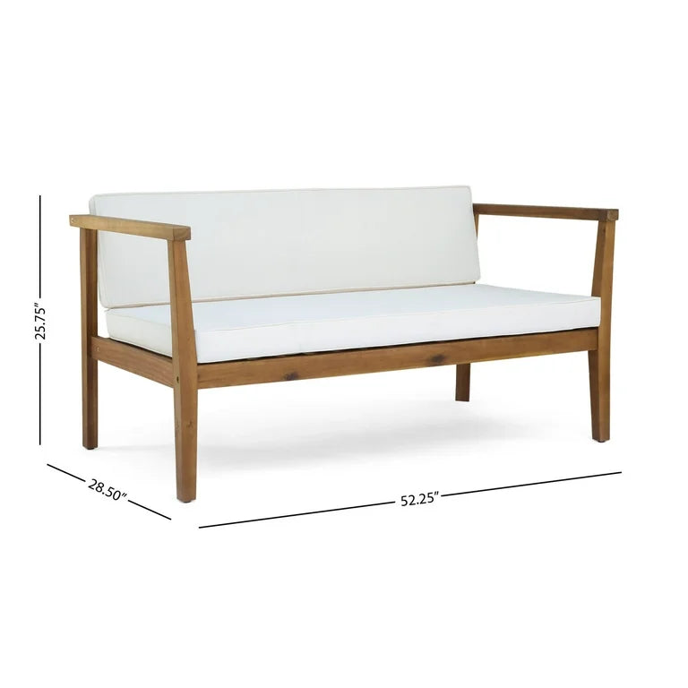 Outdoor Furniture Set – Acacia Wood Patio Chairs with Cushions