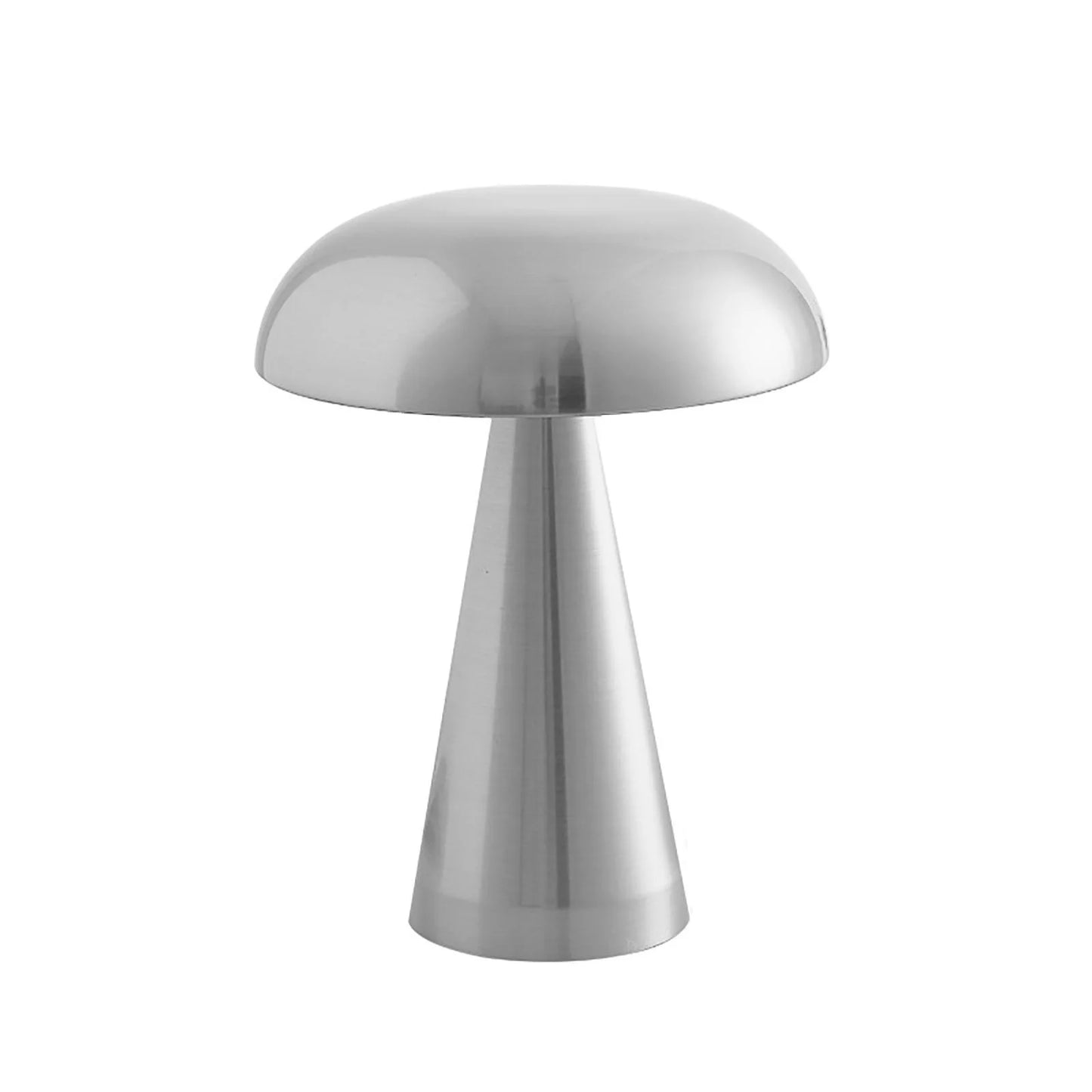 Rechargeable Retro Table Lamp – Portable Silver Lighting