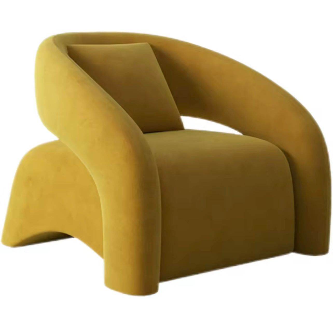 White Ergonomic Luxury Accent Chair