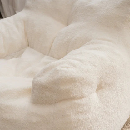 White Bean Bag for Kids Bedroom - Toddler Bean Bag Chair