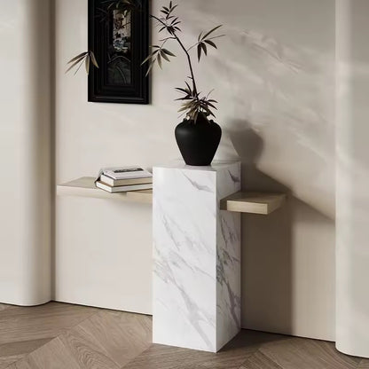 Modern Rock Slab Entryway or Hallway Slim Table