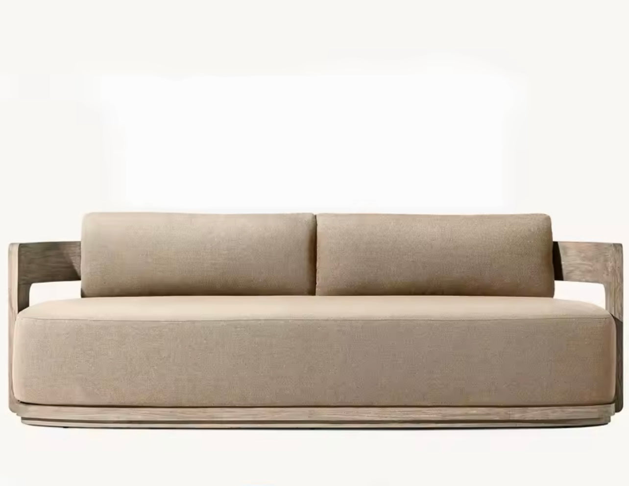 Teak Outdoor Sofa Set, Waterproof & Weather-Resistant Patio Set