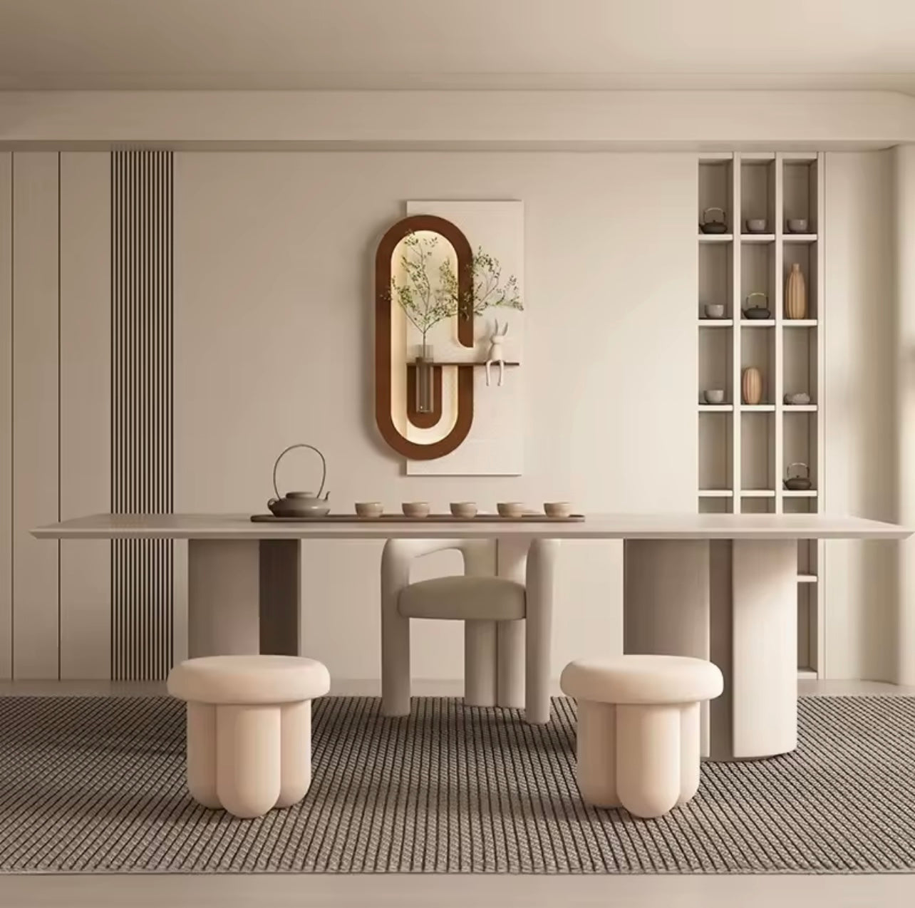 LED Wall Art with Green Plant, 3D Modern Wall Decor