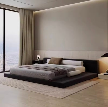 Italian Tatami Style Minimalist Black Floor Bed