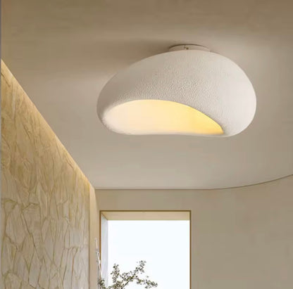 Japanese Wabi Sabi Resin Ceiling Lamp, Mounted LED Downlight
