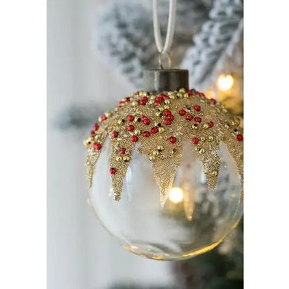 Set Of 12 Christmas Ball Ornaments,  Christmas Tree Glass Ornaments