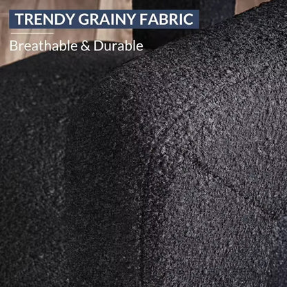 Modern Boucle Dining Chair, Upholstered Teddy Barrel Armchair