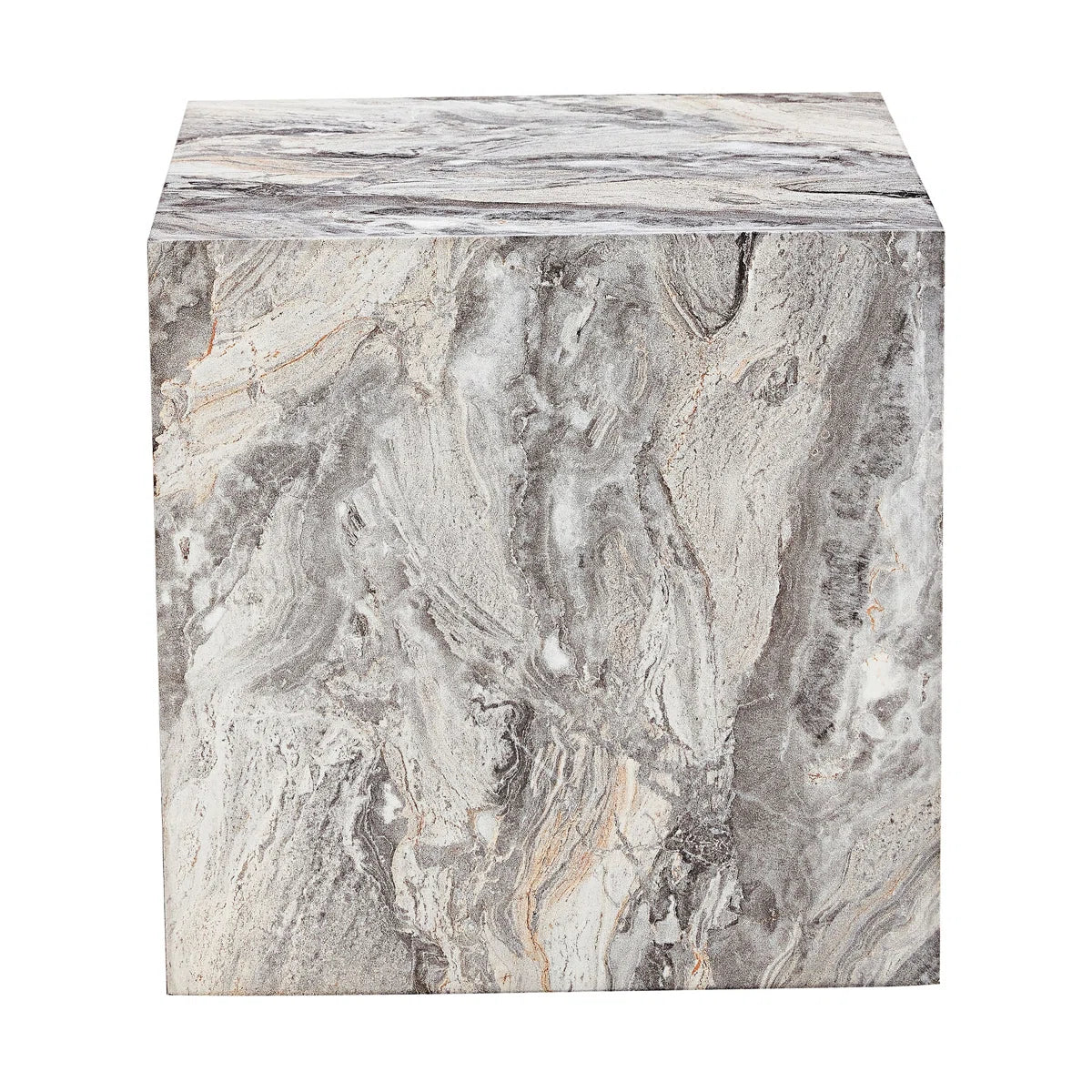 Modern Gray Textured MDF Coffee Table