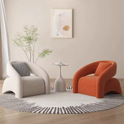 Burnt Orange Ergonomic Luxury Accent Chair