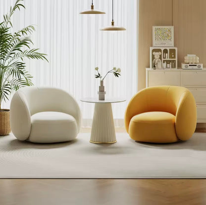 Modern Minimalist Orange Single Sofa Chair