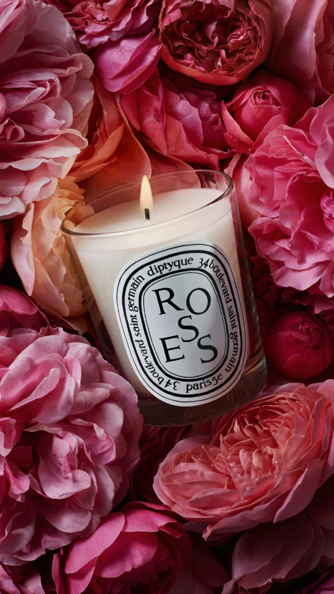 Diptyque Roses Floral Scented Candle