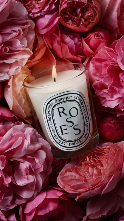 Diptyque Roses Floral Scented Candle