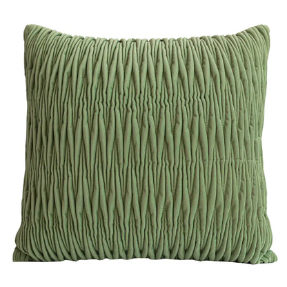 Green 3D Pleated Sofa Set with Pillows