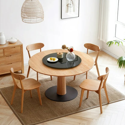 Solid Oak Wood Dining Chairs, Minimalist Modern Dining Chairs
