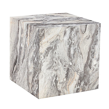 Textured Modern Coffee Table, MDF Table for Small Spaces