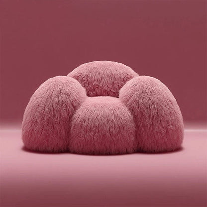 Cotton Candy Pink Fur Sofa Chair