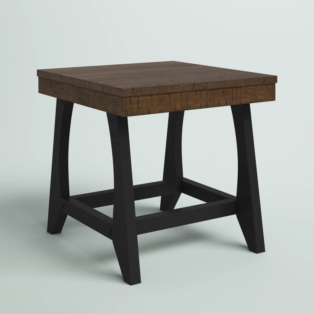Ralston Brown Wood End Table Compact Design