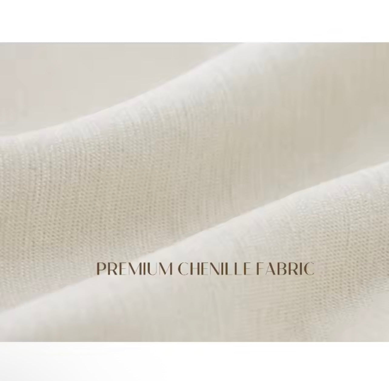 White Cloud Sofa, Convertible L-Shape Couch with Ottoman