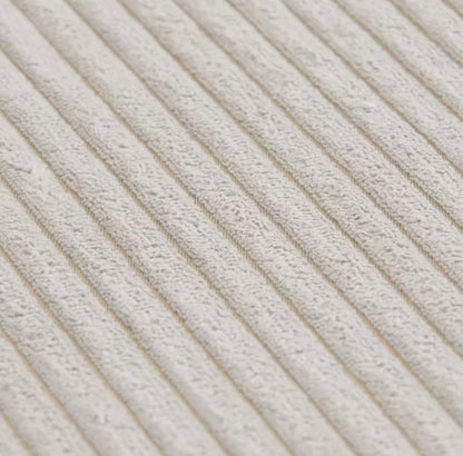 141” Corduroy Modular L-Shaped Sectional Sofa with Ottoman