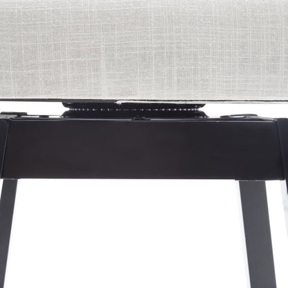 Set of 2 Swivel Counter Stools, Upholstered Counter Heights Stools