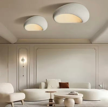 Japanese Wabi Sabi Resin Ceiling Lamp, Mounted LED Downlight