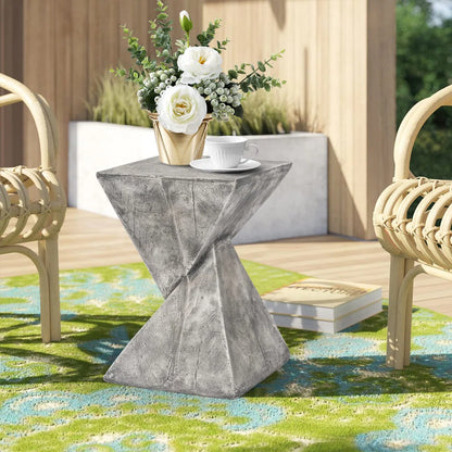 Modern Small Side Table, Concrete Side Table for Living Room