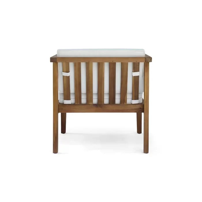 Outdoor Furniture Set – Acacia Wood Patio Chairs with Cushions