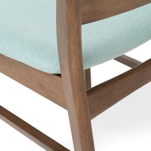 Mint Fabric Dining Chairs Set of 2