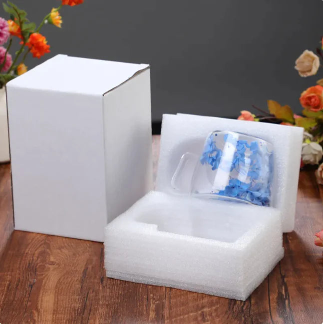 Double Layer Borosilicate Glass Coffee Cup, Heat Resistant Mug