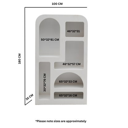 Udaipur Tall Geometric Bookcase