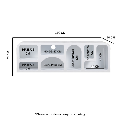 Udaipur Geometric Large Tv Cabinet