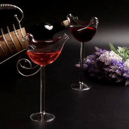 Bird Shaped Cocktail and Champagne Glass, 180ml Artistic Flute