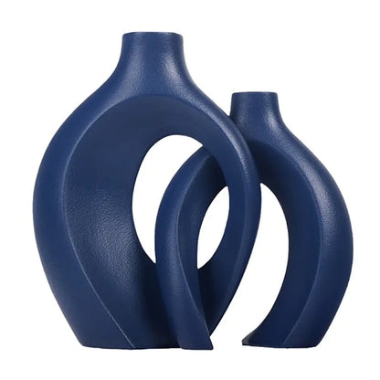 European Minimalist Ceramic Vase Set Minimalist Decor