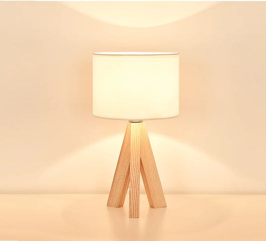 Minimalist Japanese Modern Wooden Bedside Lamp