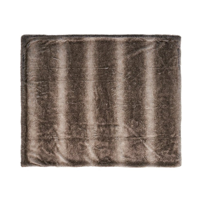 50” x 60” Brown Faux Fur Throw Blanket