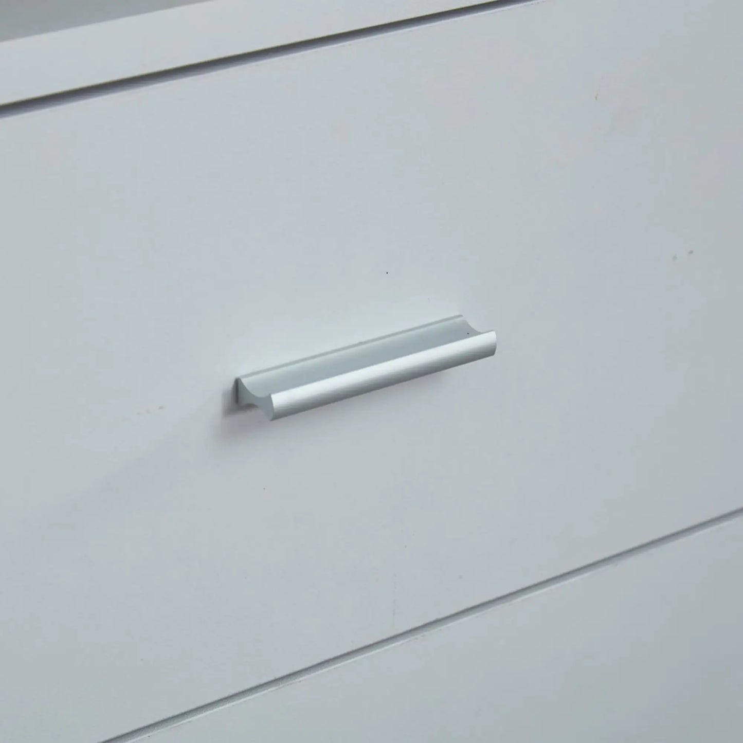 Grey Bedroom Wardrobe with 4 Drawers, Shelves and Hanging Rod