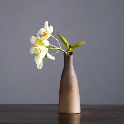 Chinese Vintage Ceramic Zen Flower Vase