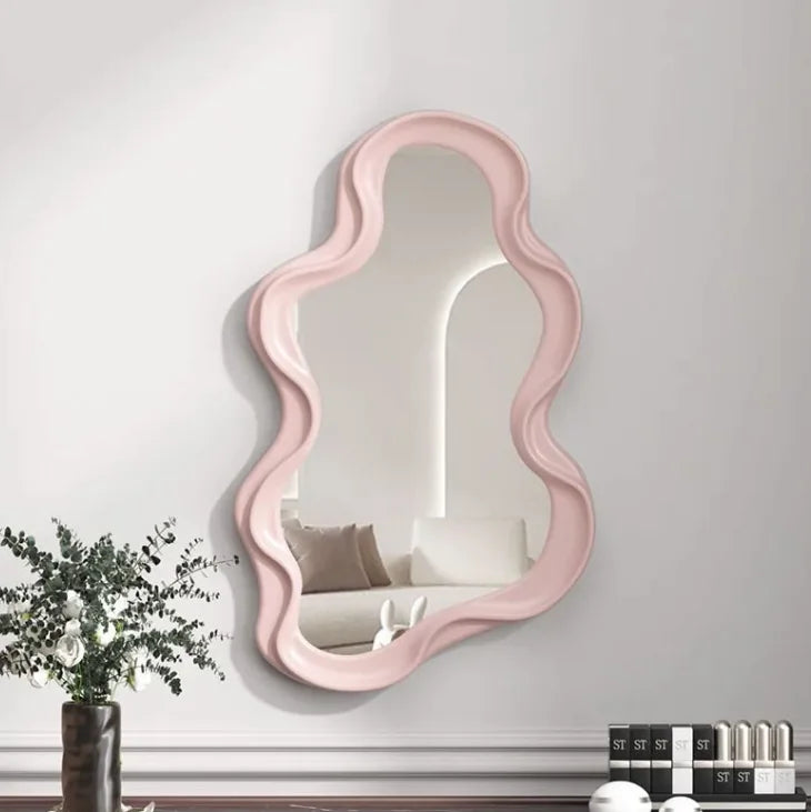 Cloud Wave Makeup Mirror Ripple & Curve Decorative Vanity Mirror