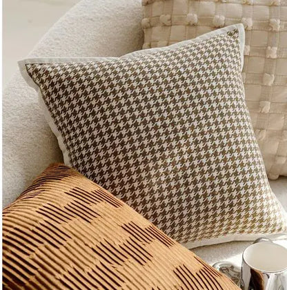 Brown Vintage Throw Pillow