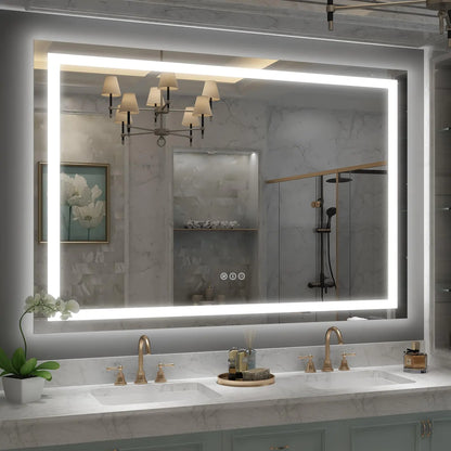 50"x40” Large Mirror - Bathroom Vanity Mirror with LED Lights