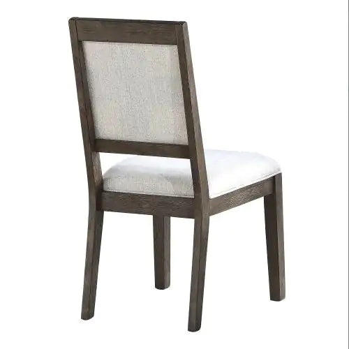 Upholstered Side Chair in Washed Oak