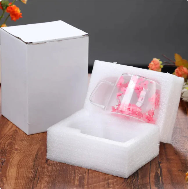 Double Layer Borosilicate Glass Coffee Cup, Heat Resistant Mug