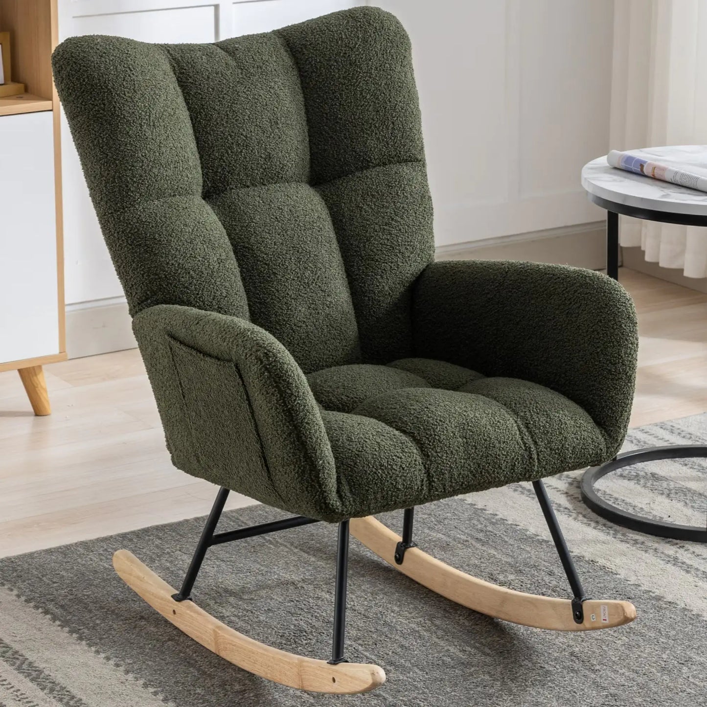 Brown Rocking Chair for Baby Nursery - Teddy Chair - Nursing Chair