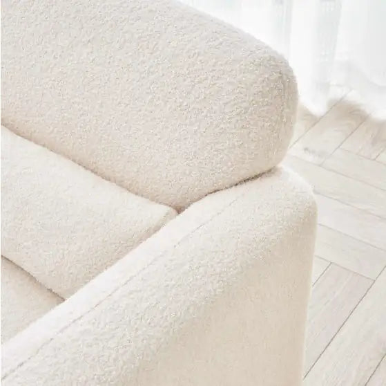 34" Modern Cashmere Fabric Single Sofa with Pillows