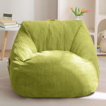 Green Bean Bag Chair for Kids Bedroom - Chair for Toddler Bedroom